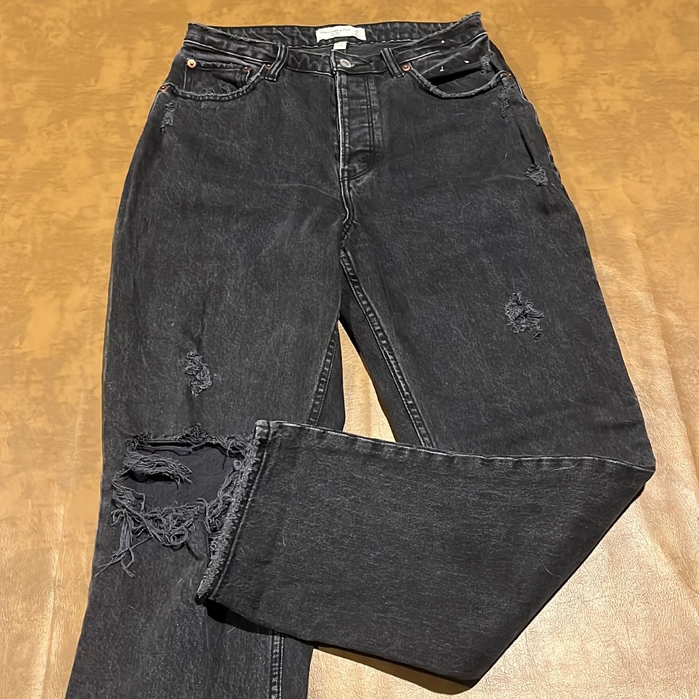 Abercrombie & Fitch Curve Love Dad Jeans